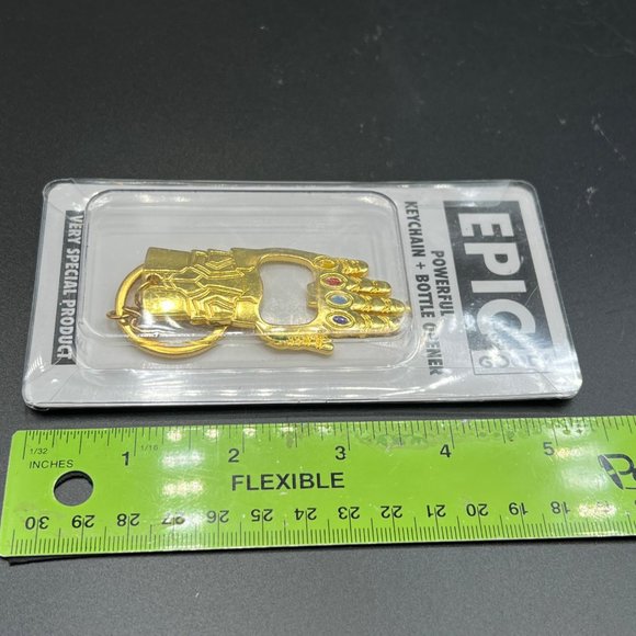 Avengers Thanos Iron Man Cap Thor Infinity Gauntlet Keychain Bottle Opener - Picture 5 of 7